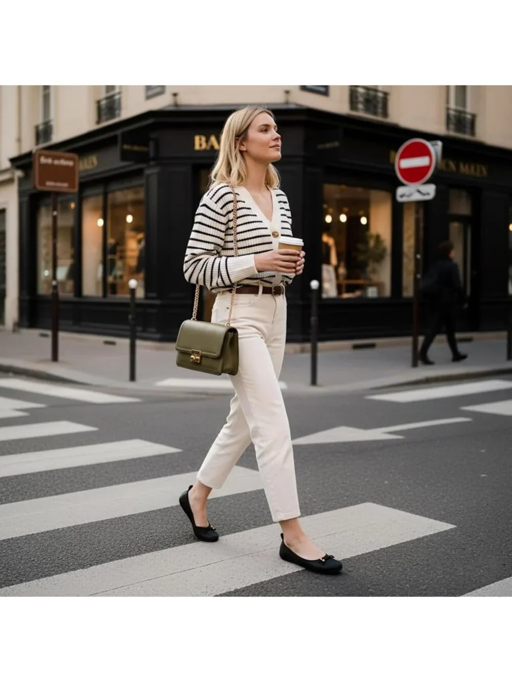 Women's Beige Suede PU Leather Round Toe Flats Slip-On Cushioned Comfort Shoes